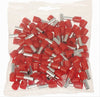 Confezione 100 Pz Tubetto Capicorda Isolato Per Cavi 10mm² Terminale 12mm E10-12