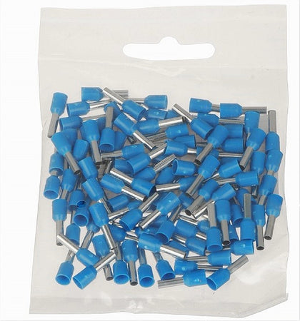 Confezione 100 Pz Tubetto Capicorda Isolato Per Cavi 10mm² Terminale 12mm E10-12