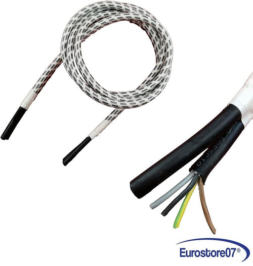 Cavo+Tubo Vapore TELATO Ferro da Stiro-Caldaia 3 Cavi +Terra 4x0,75mm 2 MT