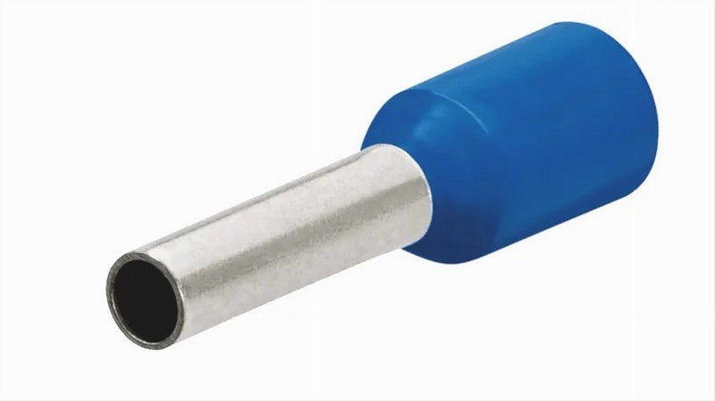 Confezione 100pz Tubetto Capicorda Isolato Per Cavi 1.5mm² Terminale Da 8mm E1508