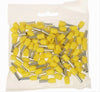 Confezione 100 Pz Tubetto Capicorda Isolato Per Cavi 16mm² Terminale 12mm E16-12