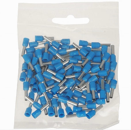 Confezione 100 Pz Tubetto Capicorda Isolato Per Cavi 16mm² Terminale 12mm E16-12