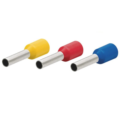 Confezione 100pz Tubetto Capicorda Isolato Per Cavi Da 2.5mm² Terminale 8mm E2508