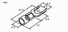 Set 100 Pz Capicorda A Forcella A Crimpare Per Cavi 0.5-1.5 Mm² Isolato Sv1.25-4
