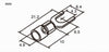 Set 100pz Capicorda A Forcella A Crimpare Per Cavi 1.5-2.5 Mm² Isolato M4 Sv2-4