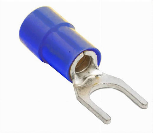 Set 100 Pz Capicorda A Forcella A Crimpare Per Cavi 4 A 6 Mm² Isolato M4 Sv5.5-4