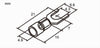 Set 100 Pz Capicorda A Forcella A Crimpare Per Cavi 4 A 6 Mm² Isolato M4 Sv5.5-4