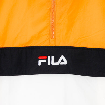 FILA Giacca a Vento Infilabile Uomo Elmo Woven Anorak Flame Orange/bright White/black da uomo