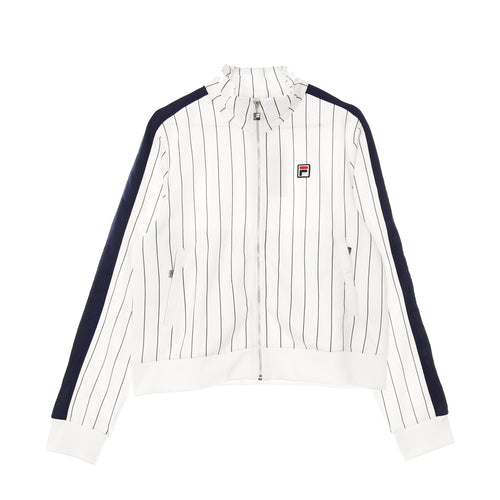 FILA Giacca Tuta Donna Hala Aop Track Jacket Blanc De Blanc/black Iris da donna