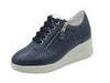 Cinzia Soft Scarpa Pelle Blu IV221781