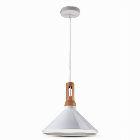 Lampadario A Sospensione Stile Industriale Lampada Pendente E27 Nero Bianco A92