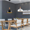 Lampadario A Sospensione Stile Industriale In Metallo Pendente A Coppa E27 A93