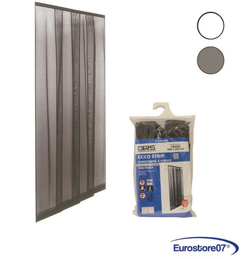 ZANZARIERA A STRISCE ECCO STRIP PER PORTA in poliestere - cm.140x250 nera