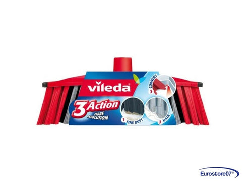 VILEDA SCOPA DOMESTICA 3 ACTION CON TRE SETOLE DIVERSE -- 6 PEZZI