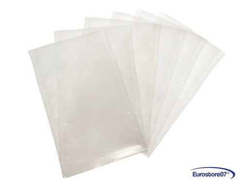 BUSTE PER SOTTOVUOTO PER ALIMENTI GOFFRATE mm. 25 x 35 conf.in busta da pz.50