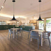 Lampadario A Sospensione Stile Contemporaneo In Metallo Decorativo Luce E27 B98