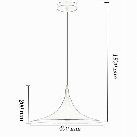 Lampadario A Sospensione Stile Contemporaneo In Metallo Decorativo Luce E27 B98