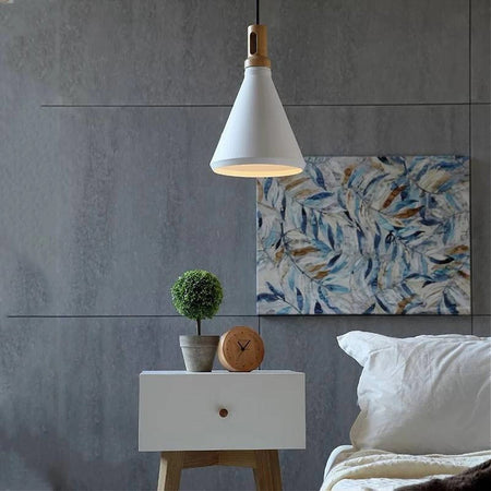 Lampadario A Sospensione Stile Industriale In Metallo Pendente A Cono E27 A94