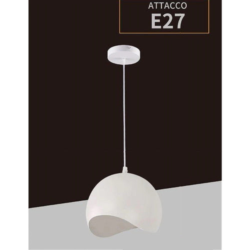Lampadario A Sospensione In Metallo Pendente Forma Di Guscio D'uovo Luce E27 B93