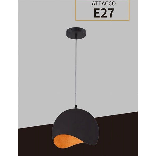 Lampadario A Sospensione In Metallo Pendente Forma Di Guscio D'uovo Luce E27 B93