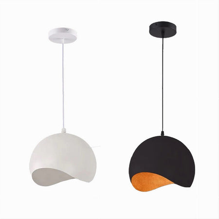 Lampadario A Sospensione In Metallo Pendente Forma Di Guscio D'uovo Luce E27 B93