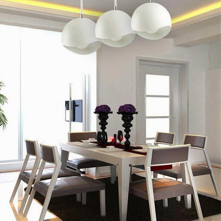 Lampadario A Sospensione In Metallo Pendente Forma Di Guscio D'uovo Luce E27 B93