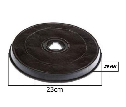 WHIRLPOOL 481281718534, 481281728329 filtro cappa con carboni attivi Ø233X22h