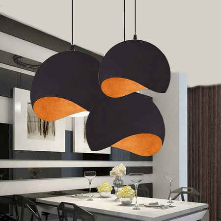 Lampadario A Sospensione In Metallo Pendente Forma Di Guscio D'uovo Luce E27 B93