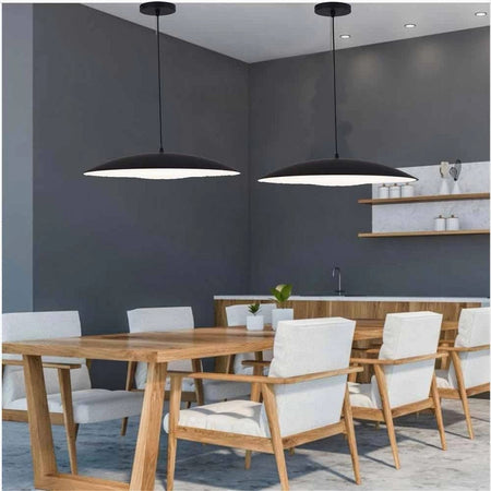 Lampadario Led A Sospensione 46w 3 Colorazione Luce Dimmerabile Telecomando B81-3c
