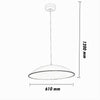 Lampadario Led A Sospensione 46w 3 Colorazione Luce Dimmerabile Telecomando B81-3c