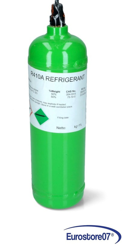 GAS R410a 800gr CONGELATORE FRIGORIFERI CLIMATIZZATORI Filetto 5/16 SAE.