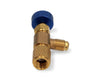 RUBINETTO 1/8'' NPT F X 1/4'' M PER BOMBOLE GAS REFRIGERANTE R134A FRIGORIFERI