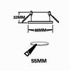 Portafaretto Ad Incasso Fisso Supporto Tondo Per Faretti Lampada In Alluminio P32