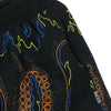 OCTOPUS Costume Bermuda Uomo More Fire Boardshorts Black da uomo