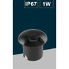Faretto Calpestabile Led 1w 1 Fascio Luce Lampada Segnapassi Per Esterno Ip67 321