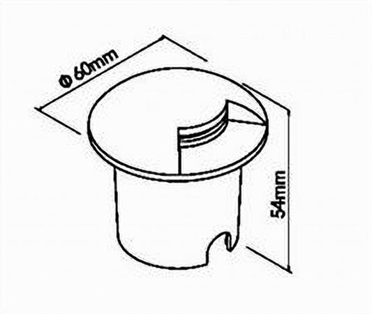 Faretto Calpestabile Led 1w 1 Fascio Luce Lampada Segnapassi Per Esterno Ip67 321