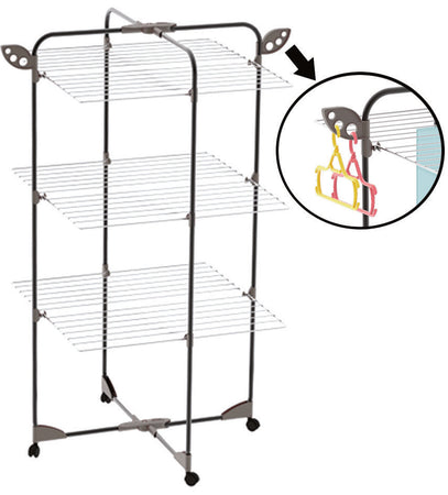 stendibiancheria "alpina 30" acciaio verniciato mt.30 - cm. 68x68x112h.