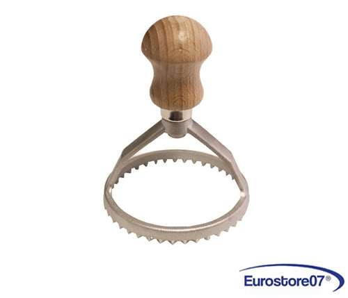 CALDER STAMPO RAVIOLI TONDO IN ALLUMINO CM.8 - ø cm.8x11h.