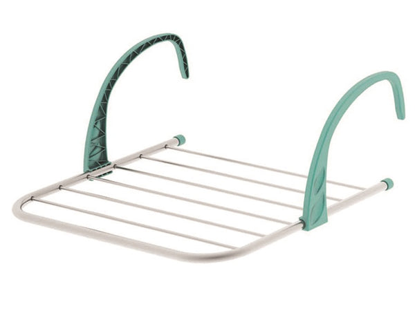 Stendibiancheria "gocciolio 5" alluminio mt.5 termosifone balcone cm.61x42