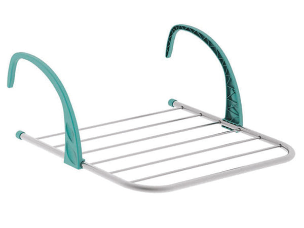 Stendibiancheria "gocciolio 5" alluminio mt.5 termosifone balcone cm.61x42