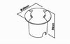 Faretto Calpestabile Led 1w 2 Fasci Luce Lampada Segnapassi Per Esterno Ip67 322