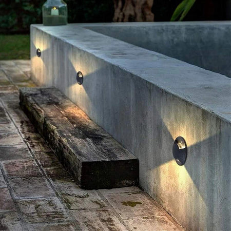 Faretto Calpestabile Led 1w 2 Fasci Luce Lampada Segnapassi Per Esterno Ip67 322