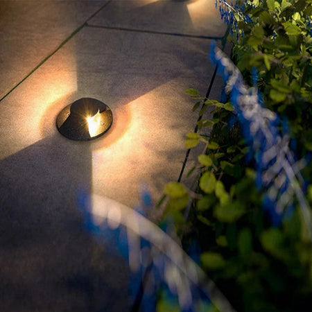 Faretto Calpestabile Led 1w 2 Fasci Luce Lampada Segnapassi Per Esterno Ip67 322