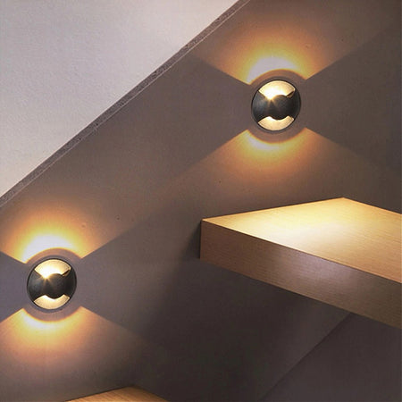 Faretto Calpestabile Led 1w 2 Fasci Luce Lampada Segnapassi Per Esterno Ip67 322