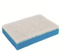 SPUGNA ABRASIVA DOPPIA BLU CON FIBRA BIANCA - cm.11,5x7,5x2,5 pz 20
