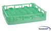 Lavastoviglie lavabicchieri cesto in plastica per piatti 500x500x110 mm
