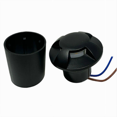 Faretto Calpestabile Led 1w 3 Fasci Luce Lampada Segnapassi Per Esterno Ip67 324