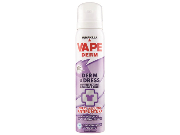 vape repellente antipuntura spray "derm and dress" spray ml.100 conf 12 pz