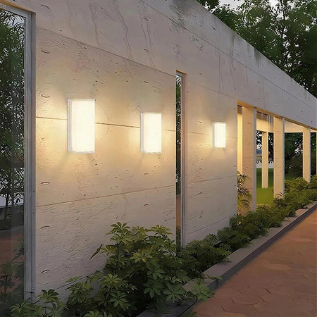 Applique Led Da Esterno Facciate Giardino Moderno Lampada Da Muro 10w Ip65 643-b