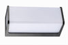 Applique Led Da Esterno Giardino Moderno Lampada Da Muro Nera 10 Watt Ip65 643-n